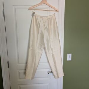 Talbots Pure Silk Cream Pants